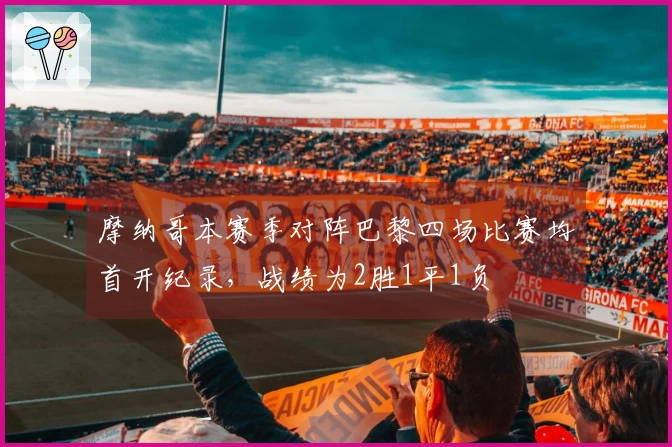 摩纳哥本赛季对阵巴黎四场比赛均首开纪录，战绩为2胜1平1负